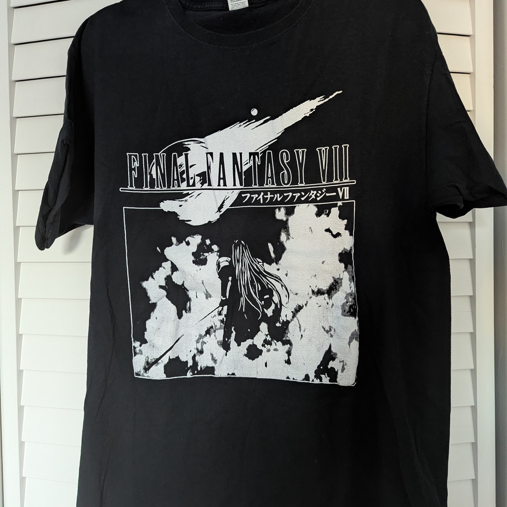 Final Fantasy VII Sephiroth Black Graphic T-Shirt